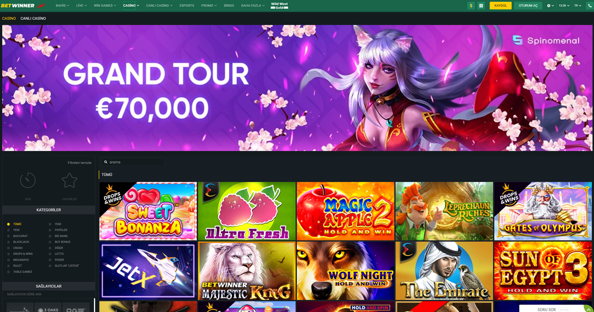 Betwinner casino sitesi